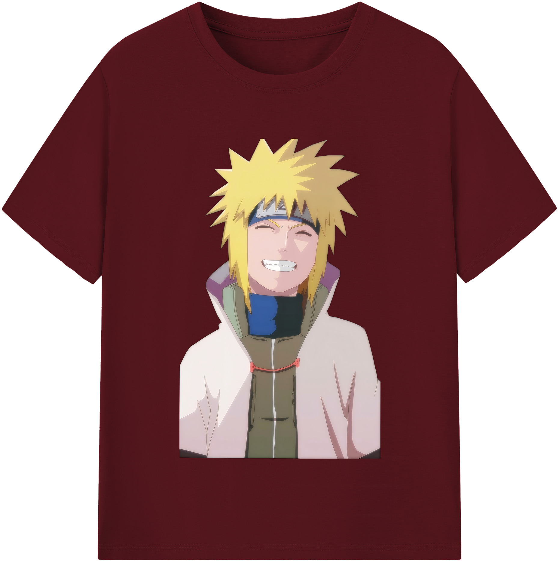 （画像用） NARUTO -ナルト- 波風 ミナト Namikaze Minato 綿100％半袖Tシャツ（フロントプリント）